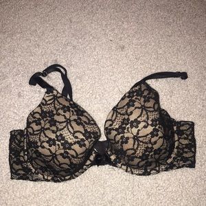 Black lace bra
